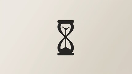 A forward-thinking logo combining a classic hourglass with a digital clock face, symbolizing the efficient use of time and productivity in the modern era. The sleek and streamlined design