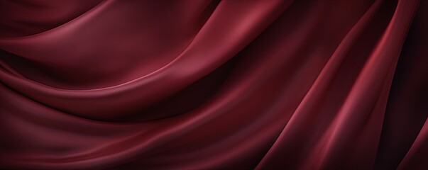 Maroon canvas texture background, top view. Simple and clean wallpaper with copy space area for text or design