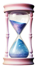 PNG Galaxy Celestial hourglass white background astronomy deadline. AI generated Image by rawpixel.