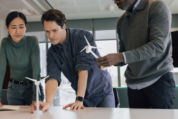 Architects considering wind turbine technology for a project