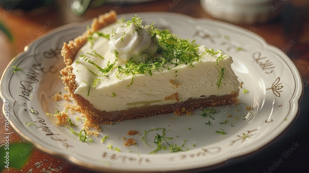 Canvas Prints piece of Key lime pie