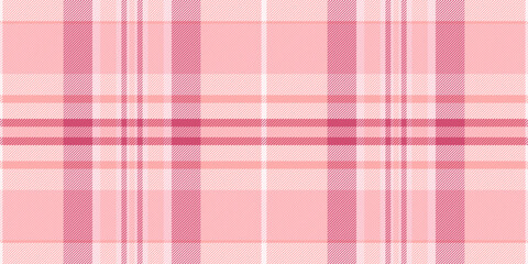 Square seamless vector background, canvas plaid texture check. Tablecloth pattern textile tartan fabric in red and light colors.