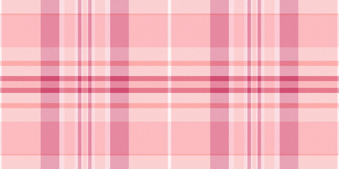 Square seamless vector background, canvas plaid texture check. Tablecloth pattern textile tartan fabric in red and light colors.