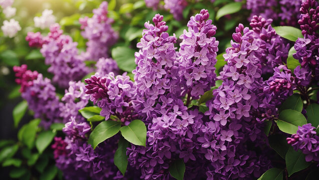 A close-up image of purple flowers