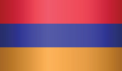 National flag of Armenia. Flag of Armenia. Sign of Armenia. Flag of Armenia with gradient. - obrazy, fototapety, plakaty