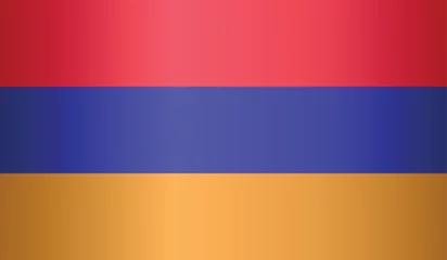 Fotobehang National flag of Armenia. Flag of Armenia. Sign of Armenia. Flag of Armenia with gradient. © Дмитрий Ломоновский