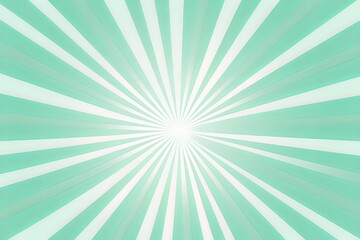 Mint Green abstract rays background vector presentation design template with light grey gradient sun burst shape pattern
