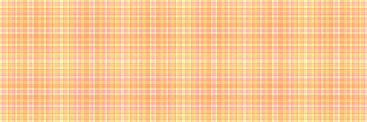 Horizon texture plaid tartan, paisley seamless vector background. Festive textile fabric pattern check in orange and amber colors.