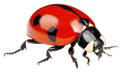 Fototapeta premium PNG Lady bug animal insect white background. 