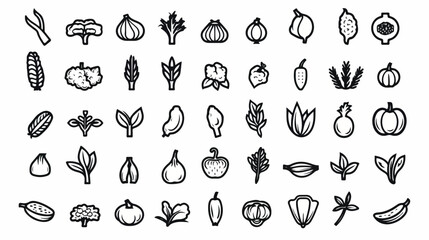 Vegetable icon or logo isolated sign symbol vector illustration