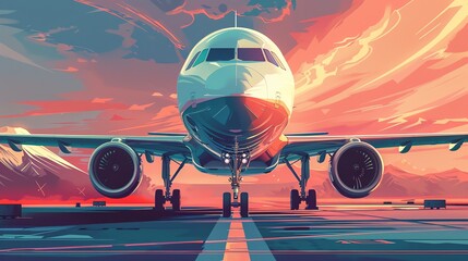 Illustrate significant aviation achievements in a series of vector graphics, focusing on sleek lines and bold contrasts Experiment with unexpected camera angles to create dynamic and engaging composit - obrazy, fototapety, plakaty