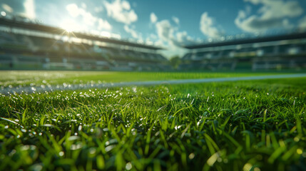 Incorporating lawns in soccer stadiums to enhance aesthetics and player performance