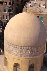 Aerial View of Dome Building Structure in Old Cairo Egypt
