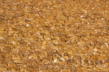 Ancient Khufu Pyramid in Giza Egypt Stone Texture
