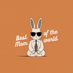 Mother's Day rabbit, generated AI.