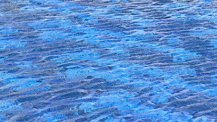 Blue and Turquoise Water in Outdoor Swimming Pool