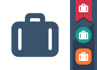 Briefcase Icon. Suitcase, Luggage, Baggage, Portfolio