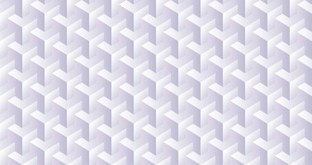 White 3d Geometric Pattern Background