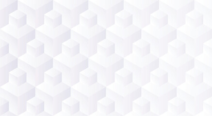White 3d Geometric Pattern Background