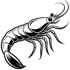 


      shrimp silhouette  vector illustration
