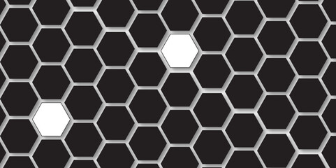 Black hexagon background. grey concrete cement stone tile wall. 3d illustration rendering.  Black geometric layout template. Abstract background of modern wall. colored paper in dark colors. 
