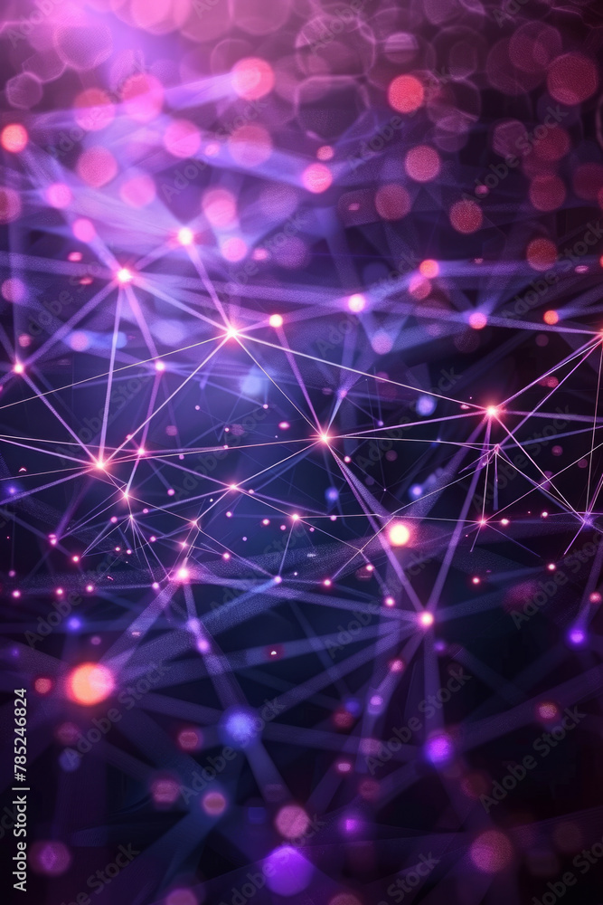 Poster abstract digital network connection background with big data elements, ideal as technology wallpaper
