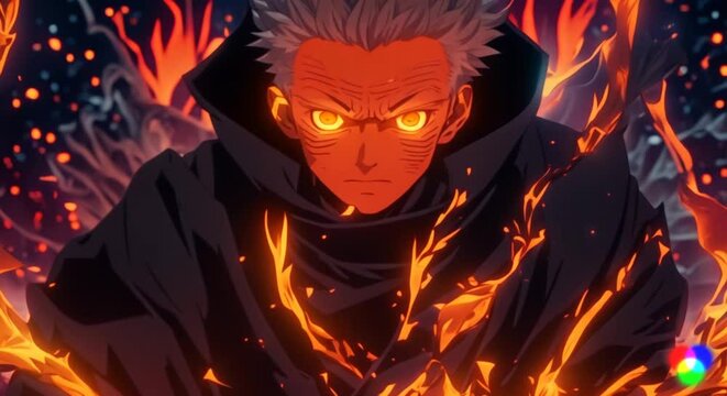 Saturo gojo + Ryomen sukuna aggresive demon character 