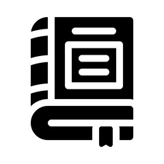 Fototapeta premium grammar glyph icon