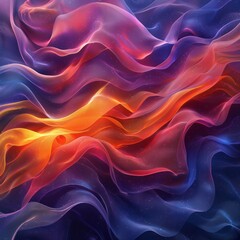 Obraz premium Vibrant Wave Painting in the Sky