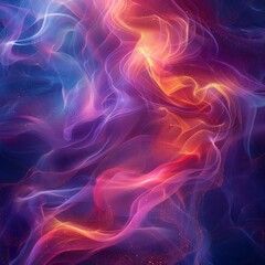 Fototapeta premium Colorful Abstract Background With Smoke and Stars