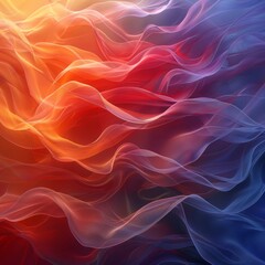 Fototapeta premium Red, White, and Blue Background With Wavy Lines