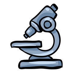 Microscope Hand Drawn Doodle Icon