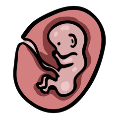 Pregnancy - Hand Drawn Doodle Icon