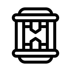lantern line icon