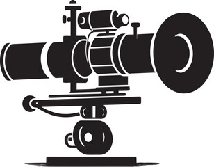 Cinematic Cinema Camera Vector Illustration with Epic Space Theme