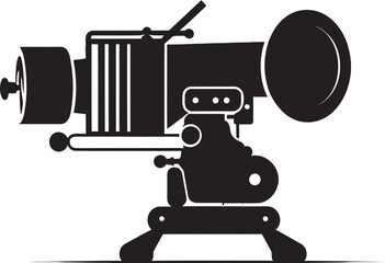 Cinematic Cinema Camera Vector Illustration with Epic Journey Theme