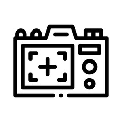dslr line icon