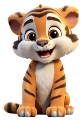 PNG Cartoon tiger cute toy