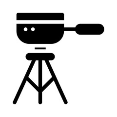 tripod glyph icon