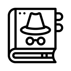 detective story line icon