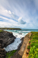 Cloudy at a Cornish Cove.