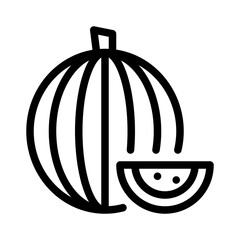 watermelon line icon