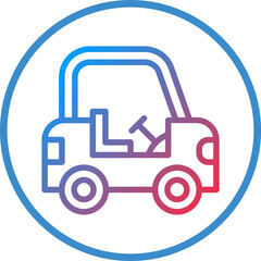 Vector Design Golf Cart Icon Style