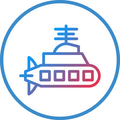 Vector Design Submarine Icon Style