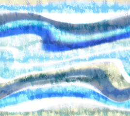 Floral pattern of intertwined intricate abstract elements, green and yellow. Abstract leaf design, illustration background crafted for textile or print. Seamless pattern