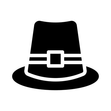 Fedora Hat Glyph Icon