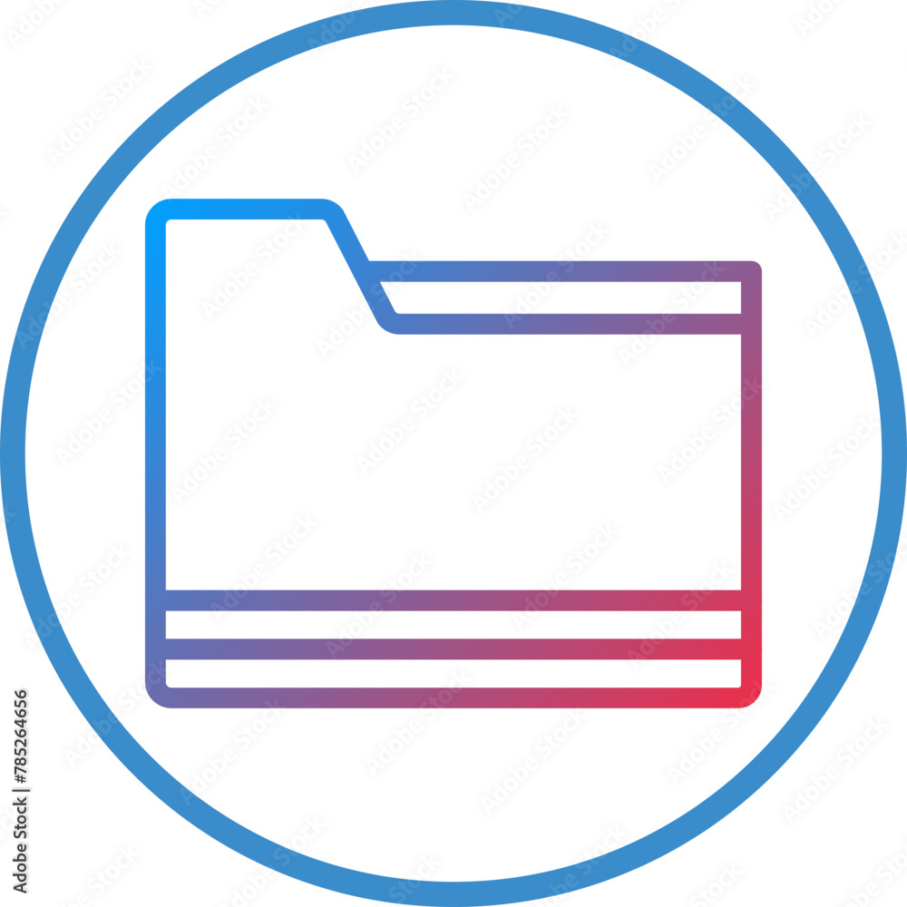 Poster vector design folder icon style