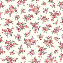 Beautiful rose pattern perfect for textile design,