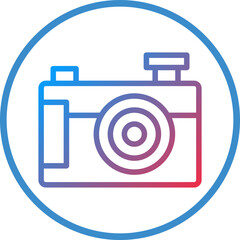 Vector Design Compact Camera Icon Style