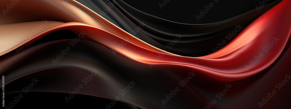 Aufkleber luxury silk wave in gradient texture background. abstract fabric texture backdrop.